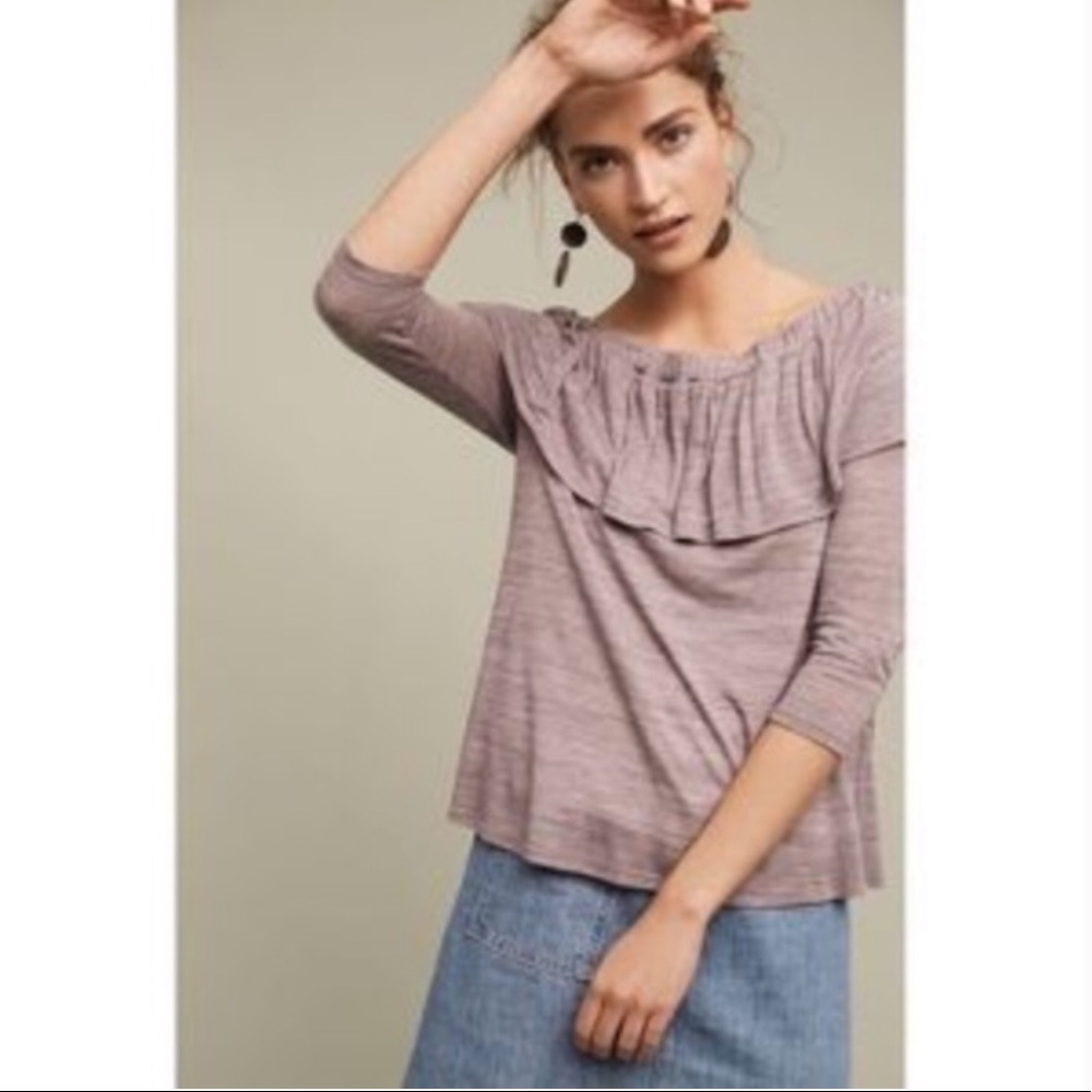 Anthro Dolan Charla off the shoulder top